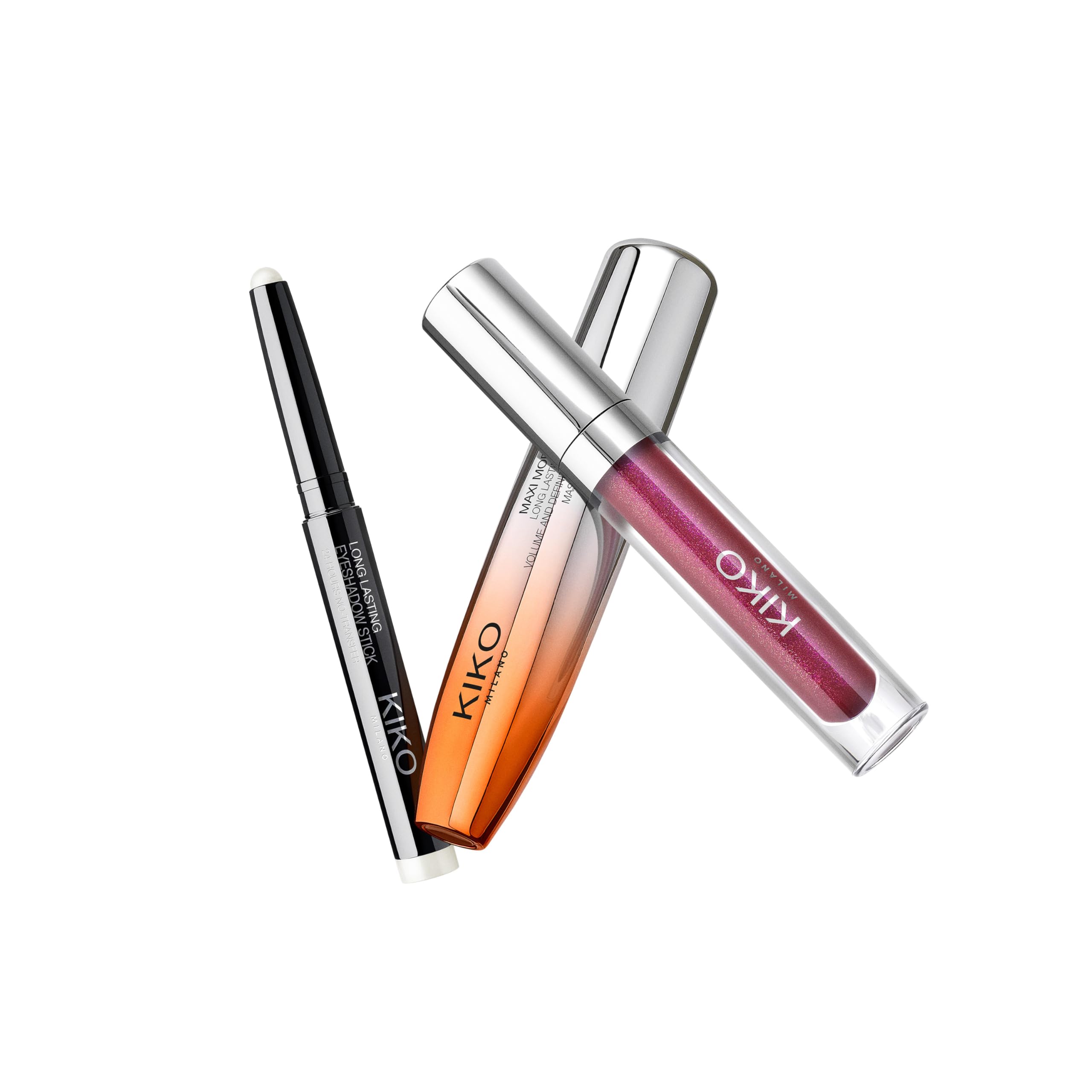 KIKO Milano Snow-Kissed Holiday Glam-Faves Make Up Gift Set, Makeup Gift Set: Volumising Mascara, Matt-To-Shimmering Lipstick And Eyeshadow Stick - Image 3